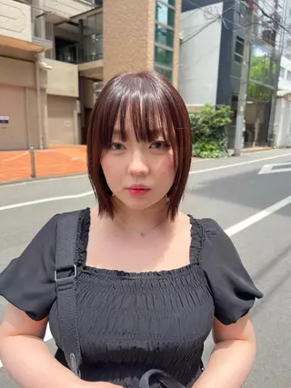 ショート カラー le'a所属・谷町/Le'a /竹原しおなのヘアスタイル