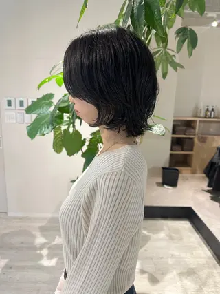 ミディアム カラー パーマ シェアサロンコネクト所属・Chiho/ 博多/大人かわいいのヘアスタイル