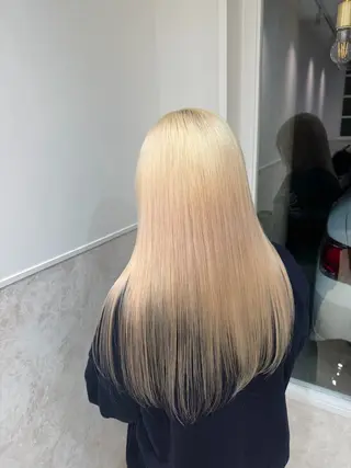 ロング カラー 永野 みゅうのヘアスタイル