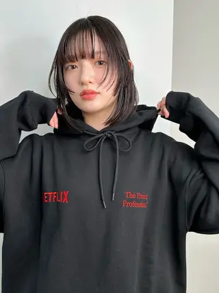 ミディアム Lachic所属・髪質改善/ストレート 根上のヘアスタイル