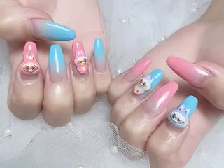 ロング ビューティーフル Aのネイルデザイン