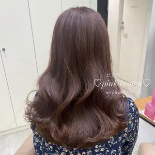 ロング カラー ブリーチなしWカラー 🎀韓国ヘア/amiのヘアスタイル