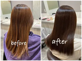 セミロング カラー まとまるツヤ髪カット ┆Naruのヘアスタイル