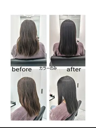 セミロング カラー 🌌髪質改善特化🌌 美髪💎齋藤玲子のヘアスタイル