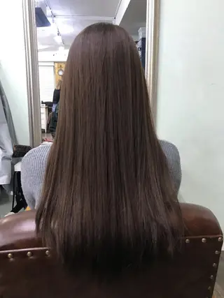 ロング カラー ブリーチ&似合せボブ 田中寛十のヘアスタイル