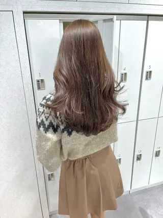 ロング カラー 韓国ハッシュカット/ 新宿/髪質改善/岡崎のヘアスタイル