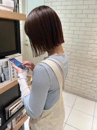 ミディアム カラー Sozo hair&make所属・武樋 さやかのヘアスタイル