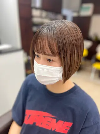 ショート カラー パーマ ヘアアレンジ Crescere所属・小島 凜のヘアスタイル