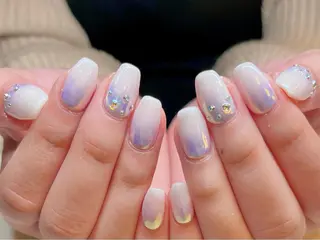 ショート カラー ネイル ネイルサロン リリーブランシュ所属・森 瑞紀のネイルデザイン