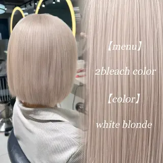 ミディアム ハイトーン特化🤍/ ハルナのヘアスタイル