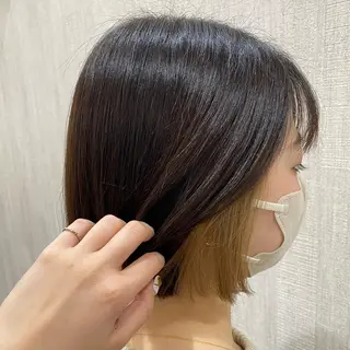 ショート カラー 🫧透け感⋆艶髪💎 山口アヤカのヘアスタイル