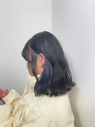 セミロング カラー OPS  HAIR feliz所属・床島 孝汰のヘアスタイル