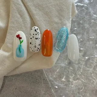 ネイル ⭐︎休業中の練習⭐︎ JNA認定講師髙橋のネイルデザイン