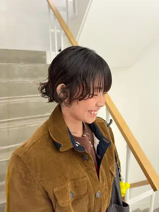 パーマ e･n･u烏丸所属・やまのうち もえのヘアスタイル