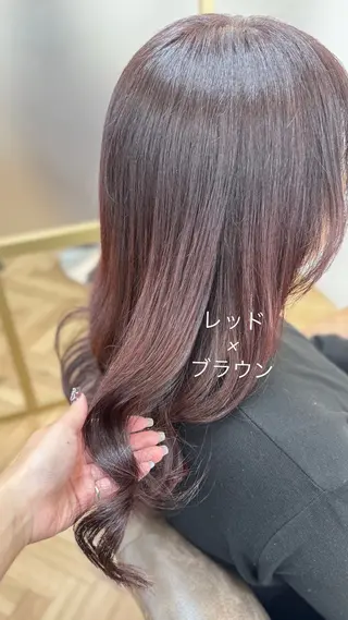 ロング カラー 小林 光紗のヘアスタイル