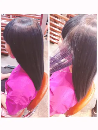 ロング カラー 品田 真里のヘアスタイル