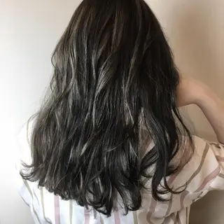 ロング カラー 髪質改善 頭身浴/ 中田のヘアスタイル