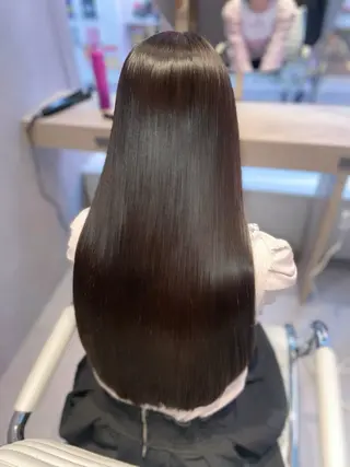 ロング カラー パーマ ヘアアレンジ 縮毛矯正/艶カラー /美髪/ﾒｸﾞﾐのヘアスタイル