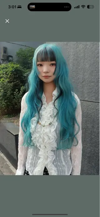 ロング カラー 色落ちまで2度綺麗な ハイトーン⭐️ヨシキのヘアスタイル