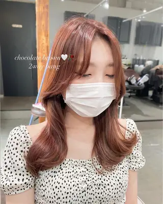 セミロング カラー 韓国/レイヤー NOISM天王寺のヘアスタイル