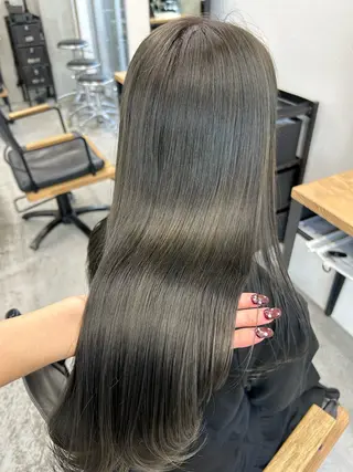 ロング カラー 🧸艶々韓国ヘア 🧁mizunaのヘアスタイル