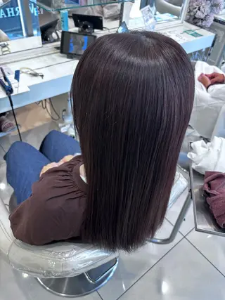 ロング カラー 縮毛矯正⚜️/池袋 西口徒歩1分/ くうのヘアスタイル