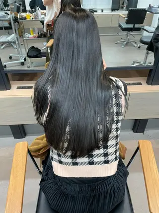 ロング カラー 原 菜帆のヘアスタイル