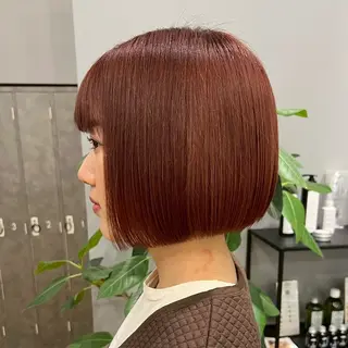ショート 暖色/ボブ/吉岡美音 GIEN NU茶屋町のヘアスタイル
