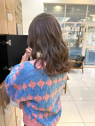 ミディアム カラー riho/ブリーチ/ デザインカラー/辻堂のヘアスタイル