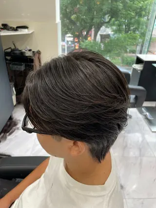 パーマ メンズ 🐥くまがい💛 ダブルカラー／パーマのヘアスタイル