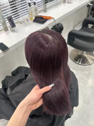 セミロング 韓国ガーリー🤍ハイ トーン🤍Ayanaのヘアスタイル