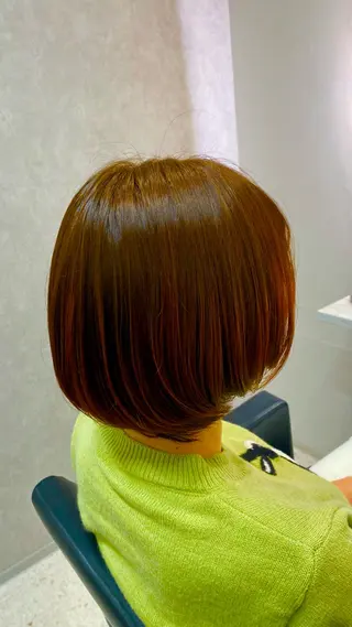 ショート カラー 韓国🇰🇷艶髪 ケアカラーSHURIのヘアスタイル