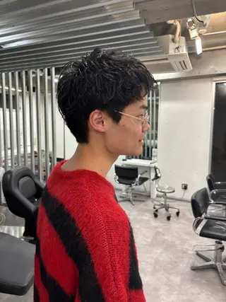 ショート カラー パーマ メンズ fifth 庄子愛彩のヘアスタイル