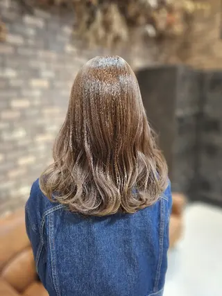 ミディアム カラー ヘアアレンジ ✨艶髪✖癒し✨🍀 miyazawaのヘアスタイル