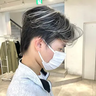 カラー メンズ メンズパーマ/ メッシュ📍ユリのヘアスタイル