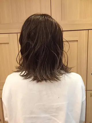 ミディアム カラー カラー特化サロン大阪 ルービック江坂/新城のヘアスタイル