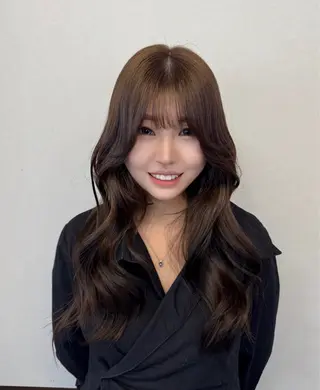 ロング カラー 韓国×髪質改善カラー 💎hinaのヘアスタイル