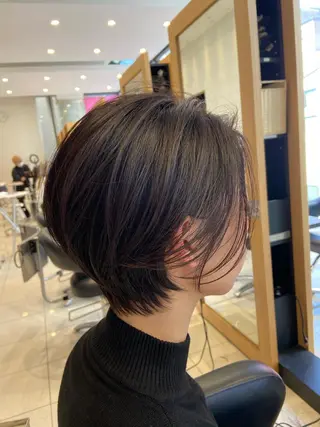 ショート ショート白髪染め無料 ／河瀬謙介のヘアスタイル