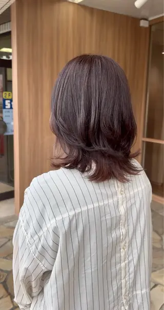 ミディアム カラー 【透明感カラー】/ 【レイヤー】保坂拓也のヘアスタイル