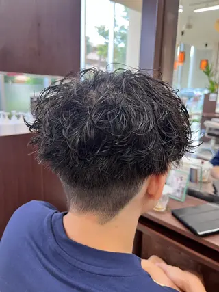 ショート パーマ メンズ AROH men's cut&men's perm 船橋店所属・🧊メンズ特化🧊 高木航希のヘアスタイル