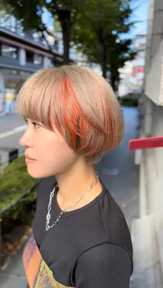 ショート カラー 堀 直人のヘアスタイル