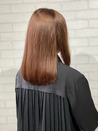 セミロング カラー ✨ハイトーン カラー福岡拓也✨のヘアスタイル