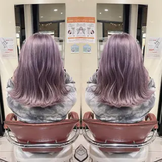 ミディアム Y Uのヘアスタイル