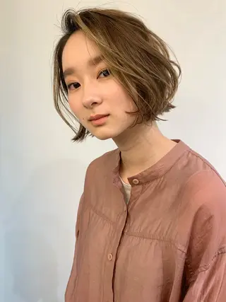 ミディアム パーマ 朝がラクになるパーマ トウバルタイキのヘアスタイル