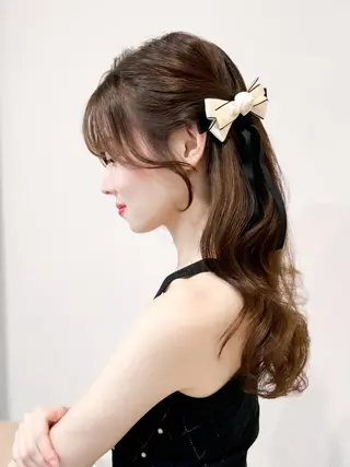 ロング 韓国アイドルヘア🤍 nanako🦋のヘアスタイル