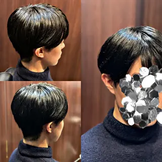 ミディアム メンズ 菅野 綺華のヘアスタイル