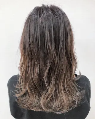 カラー Sherry/R 三川町 ayakaのヘアスタイル