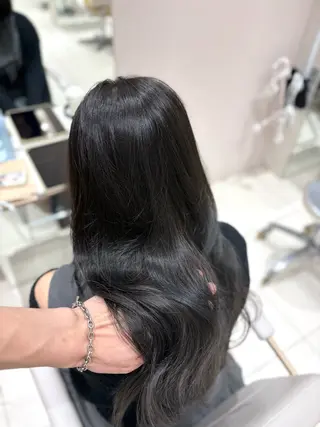 セミロング カラー 銀座/赤み消し/ 透明感カラー🩶りくのヘアスタイル