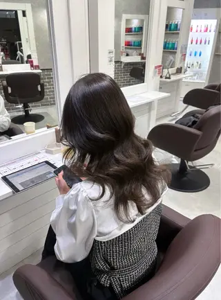 セミロング Aura 髪質改善＆韓国レイヤー所属・あい❤︎ /髪質改善/韓国巻きのヘアスタイル