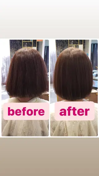 ミディアム 中谷 明日香のヘアスタイル